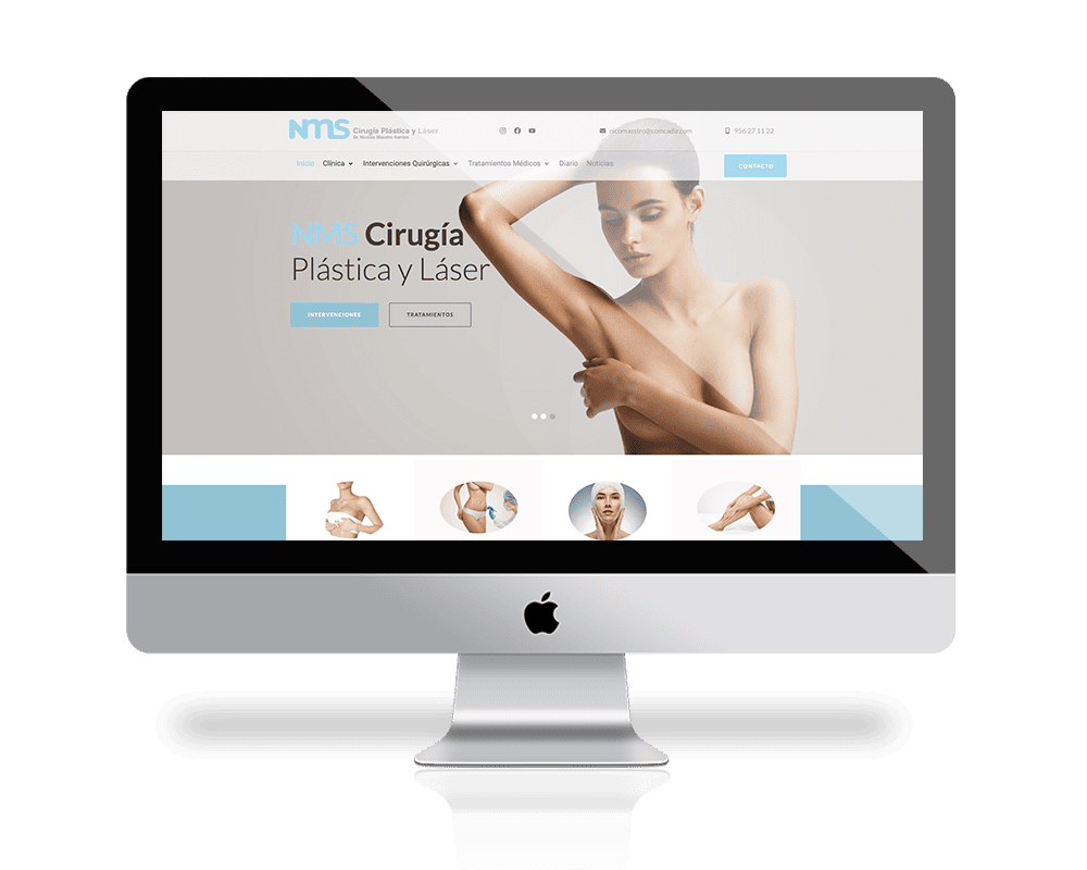 diseño web clínica cirugía plástica y estética en cádiz