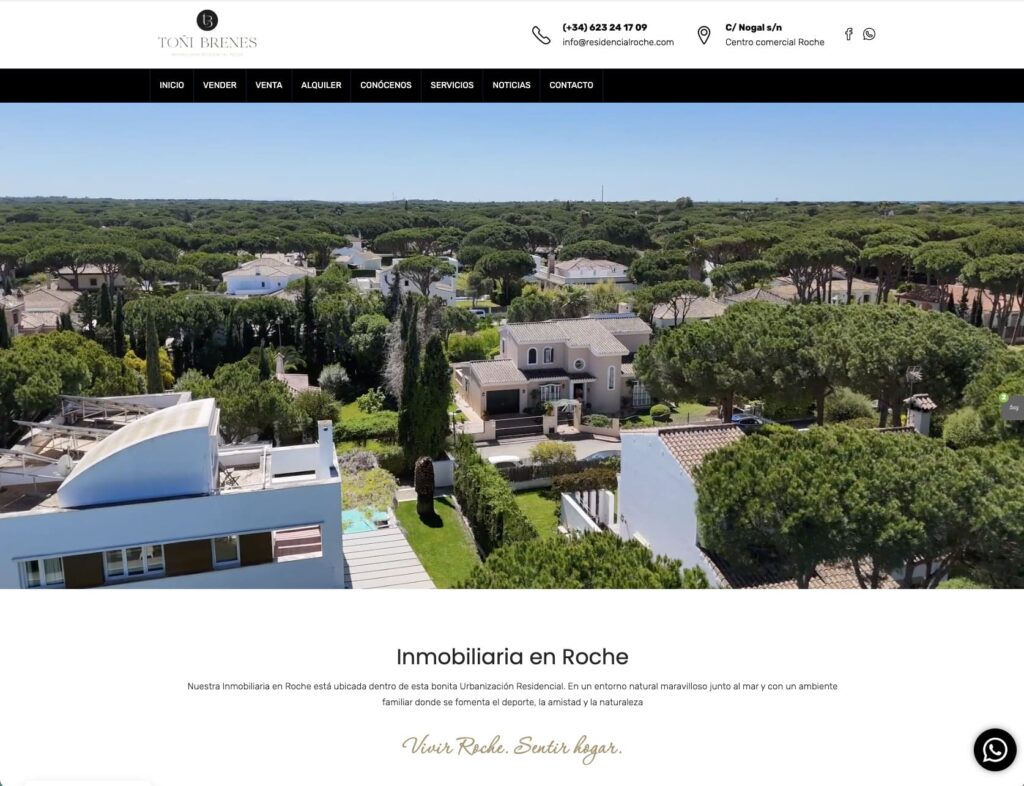 diseño web inmobiliaria en Roche