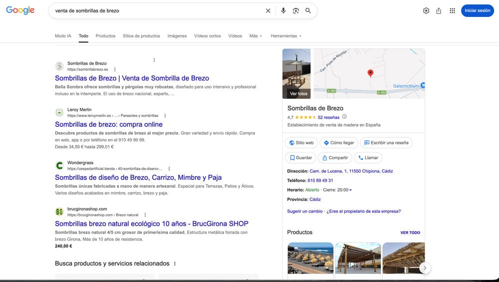seo sombrilla brezo
